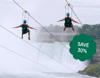 zipline to Niagara Falls
